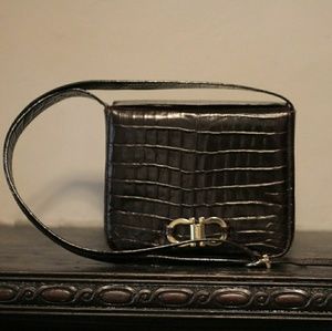 Salvatore Ferragamo Vintage Croc Crossbody bag